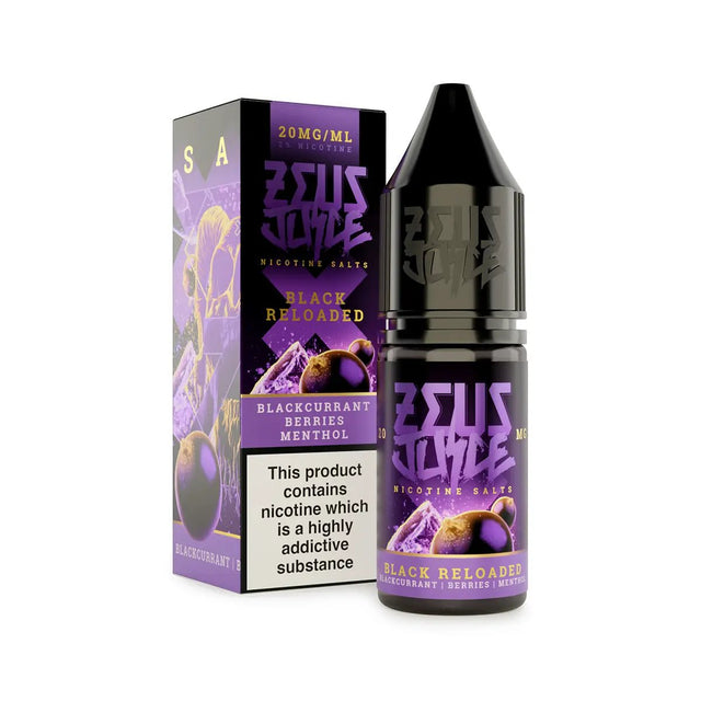 Black Reloaded Zeus Juice Nic Salts E-Liquid - VAPOURS CLUB