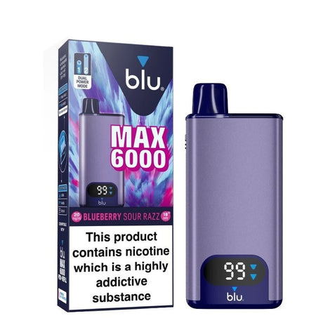 BLU MAX 6000 Prefilled Vape Kit - VAPOURS CLUB