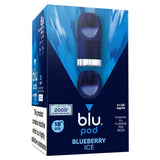 Blueberry Ice blu Bar Prefilled Pods 20mg | 6 Pack Bundle - VAPOURS CLUB