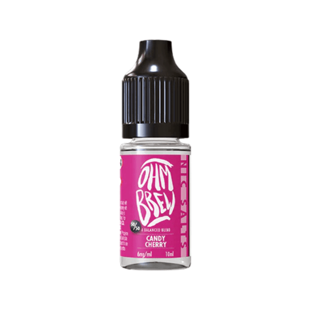 Candy Cherry Ohm Brew Nic Salt 50/50 E-Liquid - VAPOURS CLUB