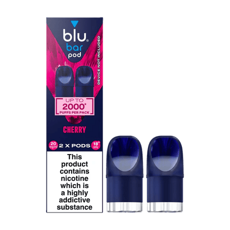 Cherry blu Bar Prefilled Pods 20mg | 6 Pack Bundle - VAPOURS CLUB
