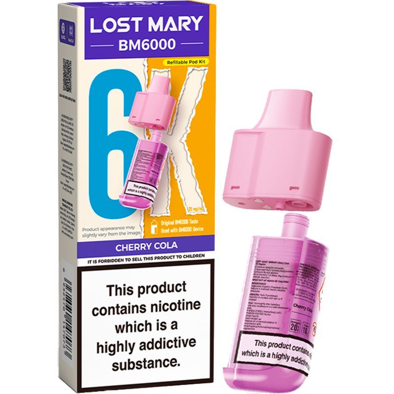 Cherry Cola Lost Mary BM6000 Refill Pod