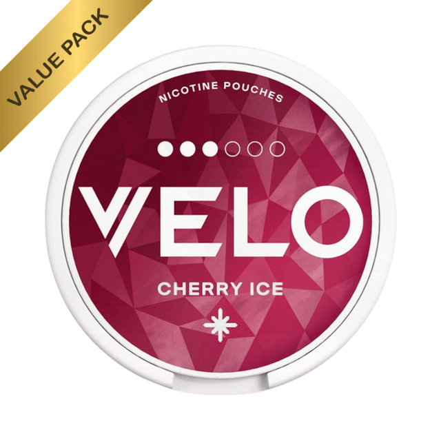 Cherry Ice VELO Slim Nicotine Pouches | 5 Cans - VAPOURS CLUB
