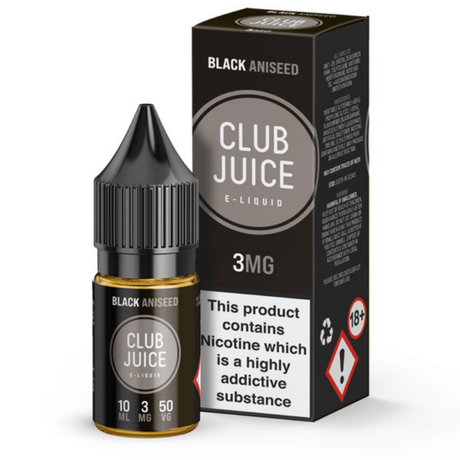 Club Juice Black Aniseed E-Liquid | 3mg, 6mg, 12mg & 18mg - VAPOURS CLUB