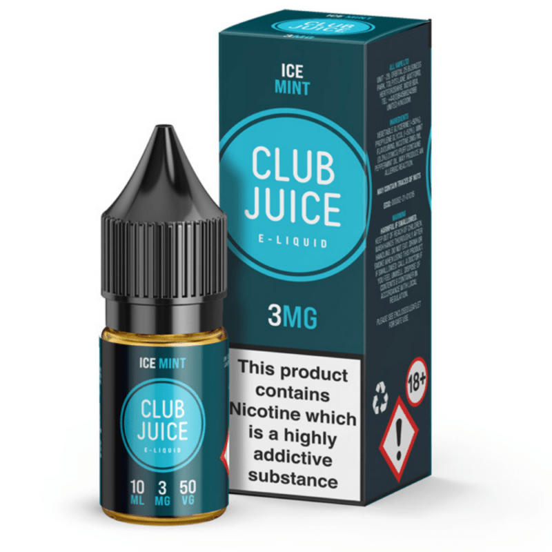 Club Juice Ice Mint E-Liquid | 3mg, 6mg, 12mg & 18mg - VAPOURS CLUB