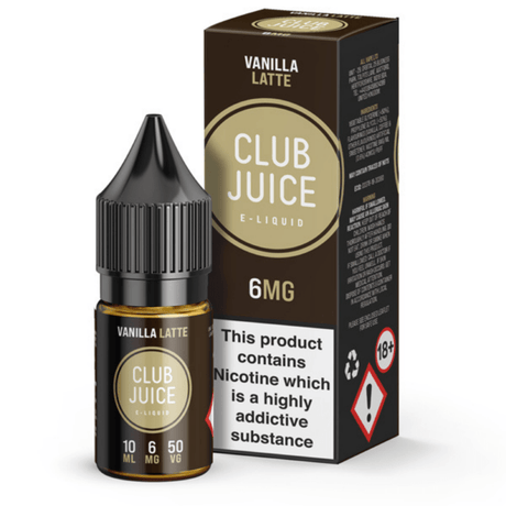 Club Juice Vanilla Latte E-Liquid | 3mg, 6mg, 12mg & 18mg - VAPOURS CLUB