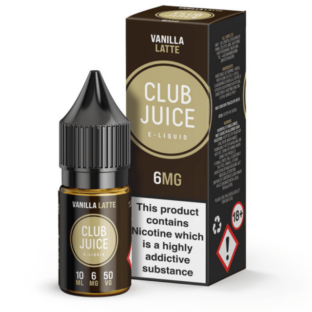 Club Juice Vanilla Latte E-Liquid | 3mg, 6mg, 12mg & 18mg - VAPOURS CLUB