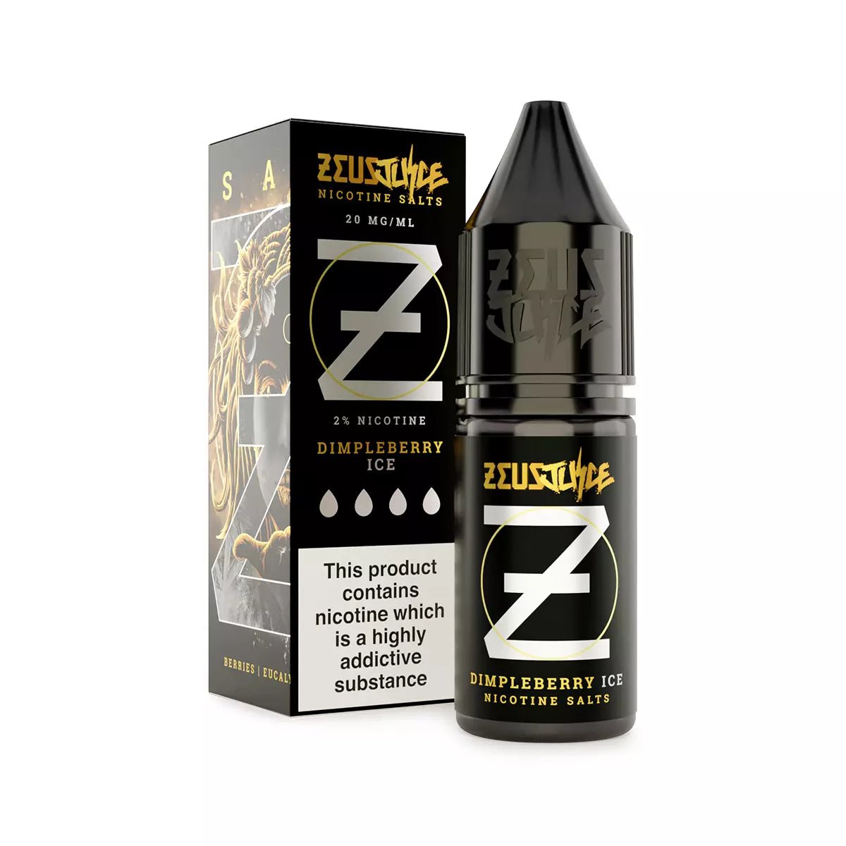 Dimpleberry Ice Zeus Juice Nic Salts E-Liquid - VAPOURS CLUB