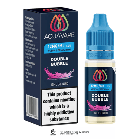 Double Bubble AQUA VAPE E-Liquid - VAPOURS CLUB
