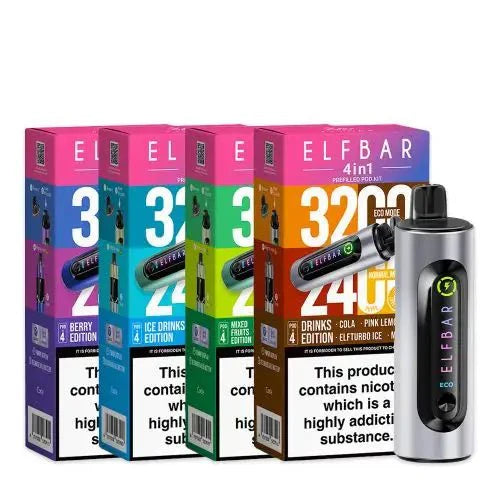Elf Bar 4 in 1 Pod Vape Kit 3200 Puffs 20mg