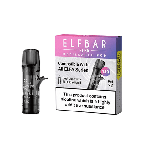 Elf Bar ELFA Empty Refillable Pods 2ml - 2 pcs - PRONTO VAPES