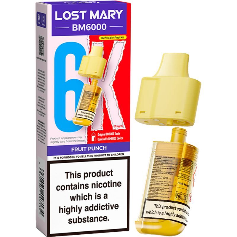 Fruit Punch Lost Mary BM6000 Refill Pod
