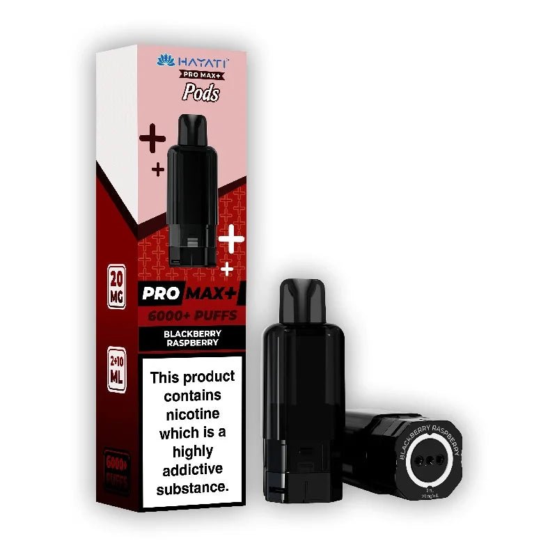 Hayati Pro Max Plus Prefilled Pods – Blackberry Raspberry - VAPOURS CLUB