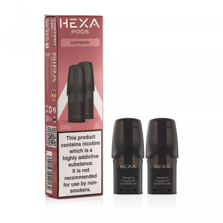 HEXA Frost Raspberry Pods - VAPOURS CLUB