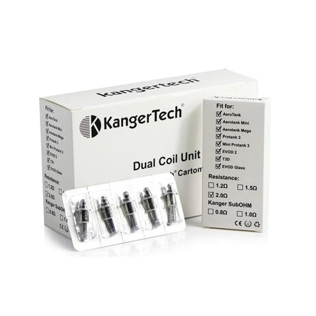 KangerTech Dual Coils 5 Pack - VAPOURS CLUB