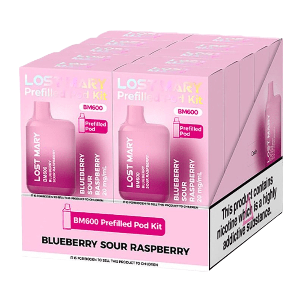 Lost Mary BM600 Prefilled Pod Kit | 10 Pack - (All Flavours Stocked) - VAPOURS CLUB