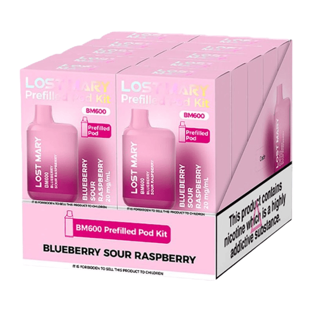 Lost Mary BM600 Prefilled Pod Kit | 10 Pack - (All Flavours Stocked) - VAPOURS CLUB