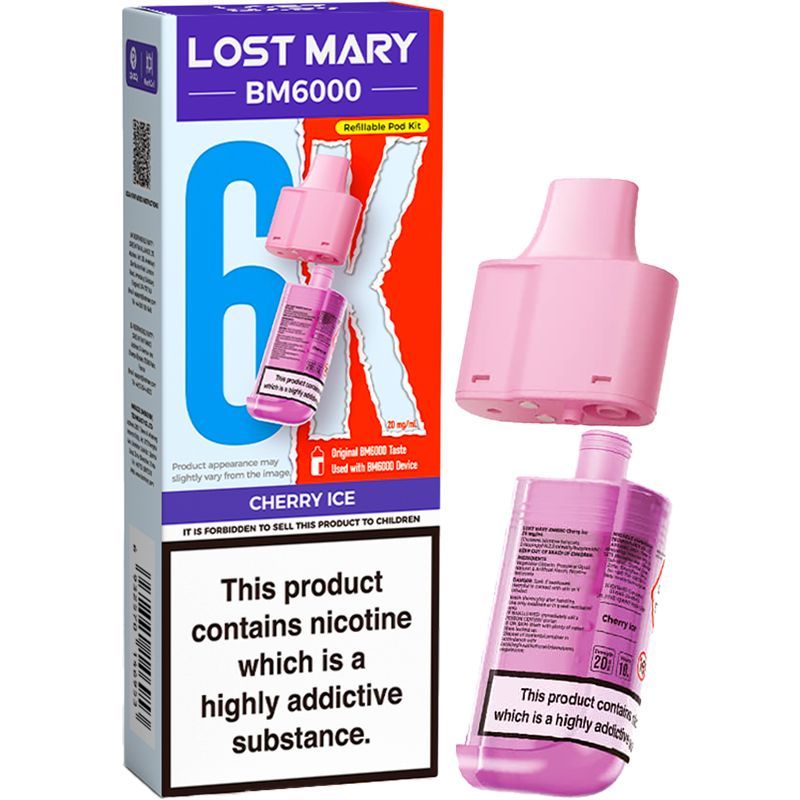 Cherry Ice Lost Mary BM6000 Refill Pod