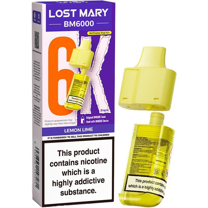 Lemon Lime Lost Mary BM6000 Refill Pod