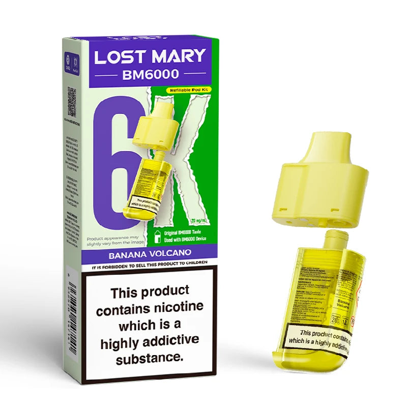 Banana Volcano Lost Mary BM6000 Refill Pods