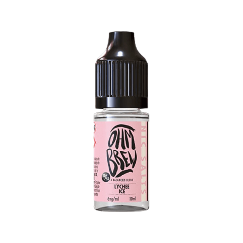 Lychee Ice Ohm Brew Nic Salt 50/50 E-Liquid - VAPOURS CLUB