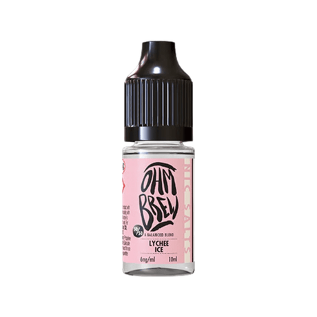 Lychee Ice Ohm Brew Nic Salt 50/50 E-Liquid - VAPOURS CLUB