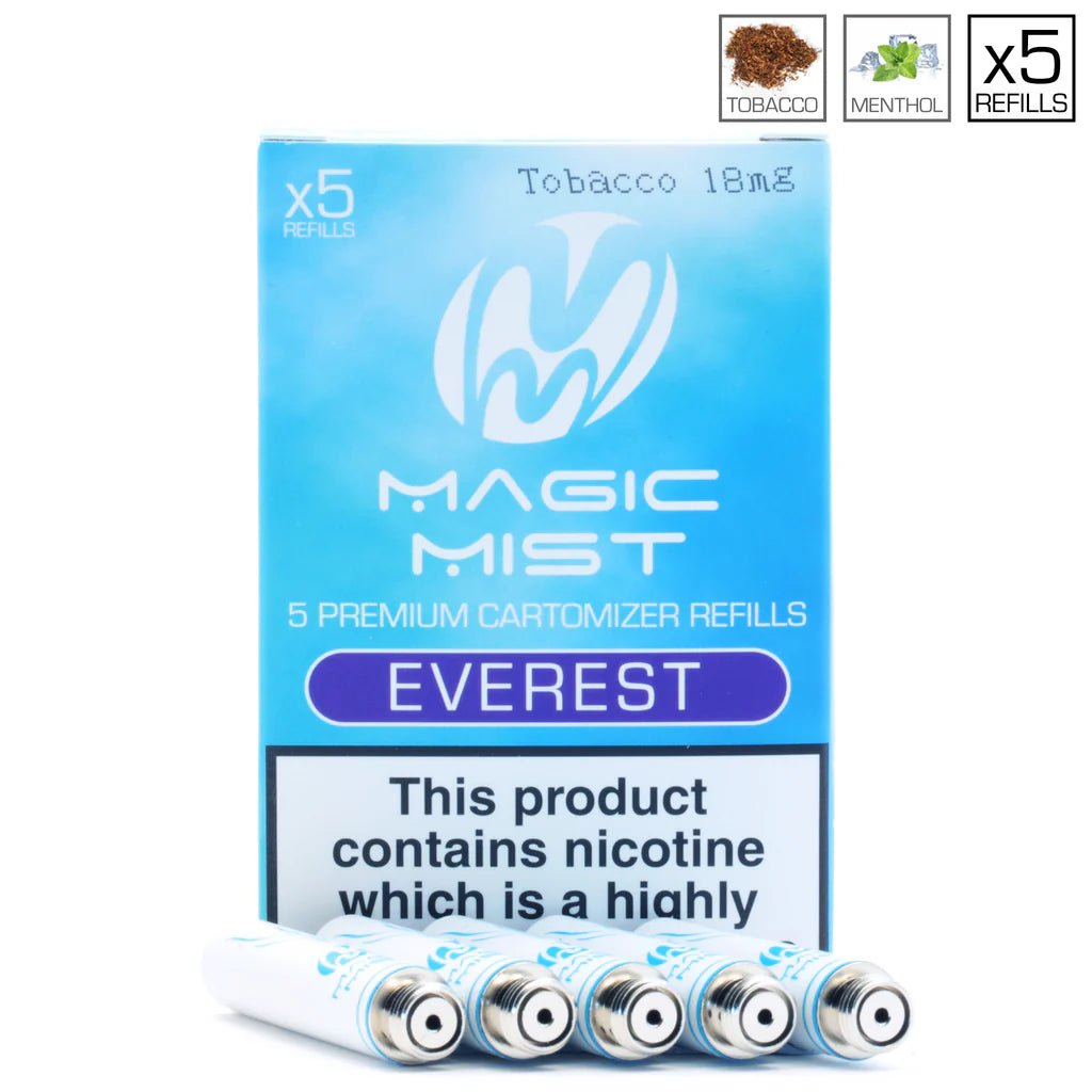 Magic Mist Cartomizer Refills | Gamucci & Vapestick Compatible | 5 Pack - VAPOURS CLUB