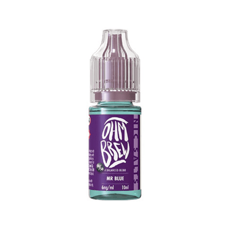 Mr Blue Ohm Brew Nic Salt 50/50 E-Liquid - VAPOURS CLUB