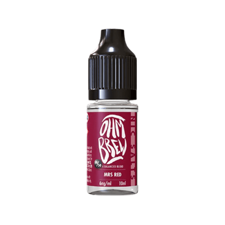 Mrs Red Ohm Brew Nic Salt 50/50 E-Liquid - VAPOURS CLUB