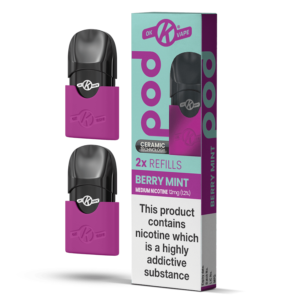OK VAPE Berry Mint Pod Refills - VAPOURS CLUB