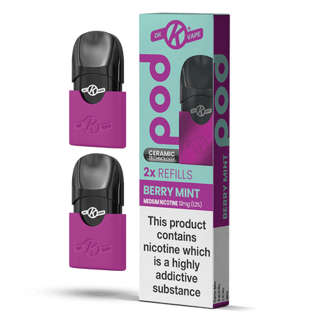 OK VAPE Berry Mint Pod Refills - VAPOURS CLUB
