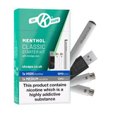 OK VAPE Cigalike Classic Starter Kit – Menthol (Ten Motives Compatible) - VAPOURS CLUB