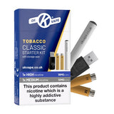 OK VAPE Cigalike Classic Starter Kit – Tobacco (Ten Motives Compatible) - VAPOURS CLUB