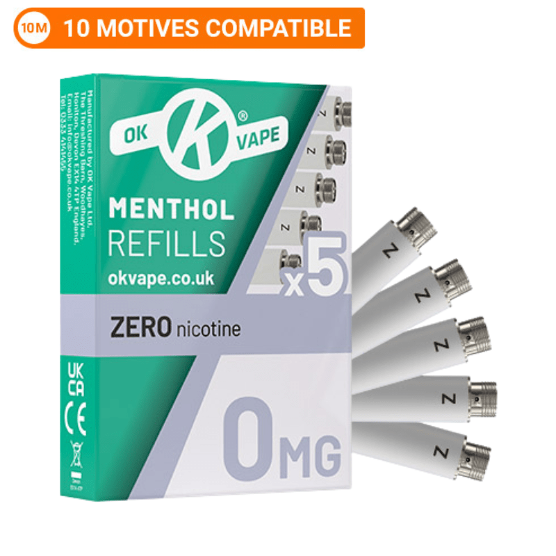OK VAPE Menthol Refills Zero - 0mg - VAPOURS CLUB