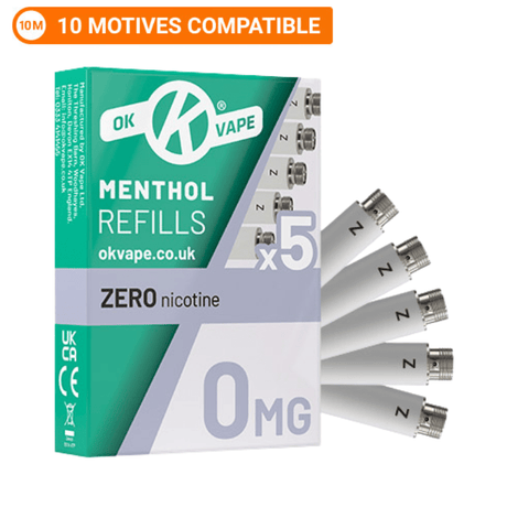 OK VAPE Menthol Refills Zero - 0mg - VAPOURS CLUB