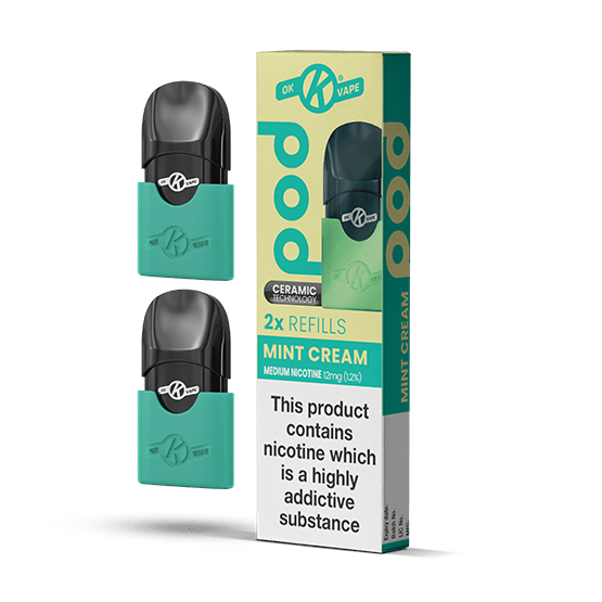 OK VAPE Mint Cream Pod Refills - VAPOURS CLUB