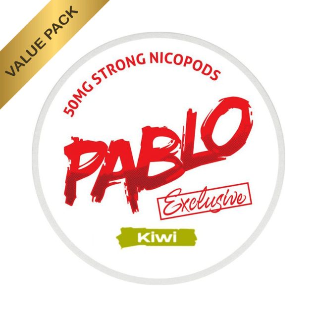 Pablo Exclusive Kiwi Nicotine Pouches 50mg - VAPOURS CLUB