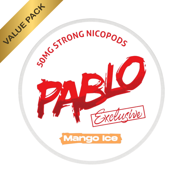 Pablo Exclusive Mango Ice Nicotine Pouches 50mg - VAPOURS CLUB