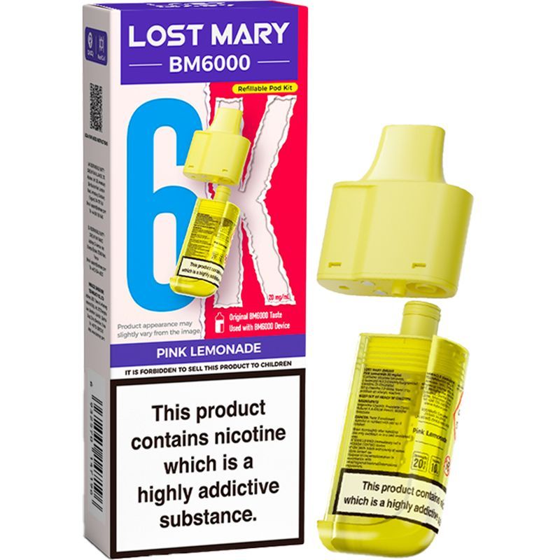 Pink Lemonade Lost Mary BM6000 Refill Pod