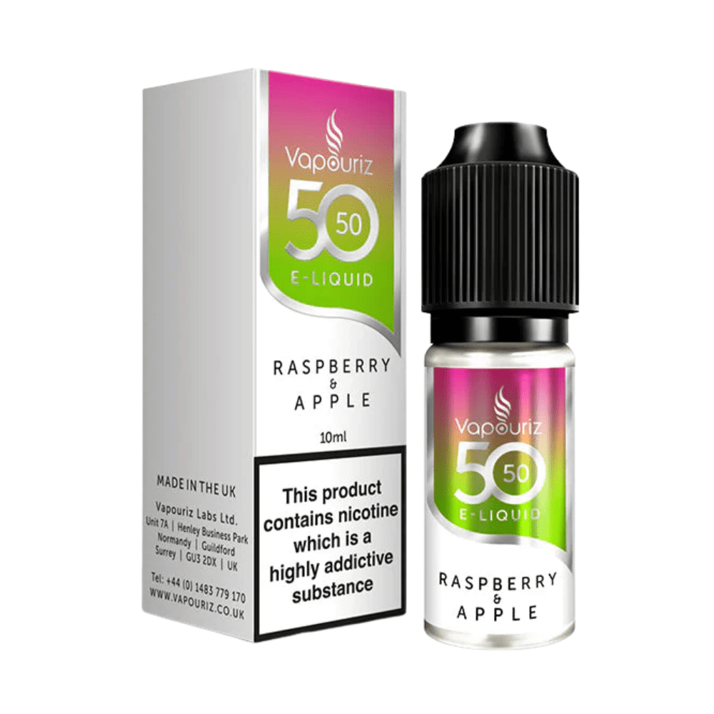 Raspberry & Apple Vapouriz 50/50 E-Liquid - VAPOURS CLUB