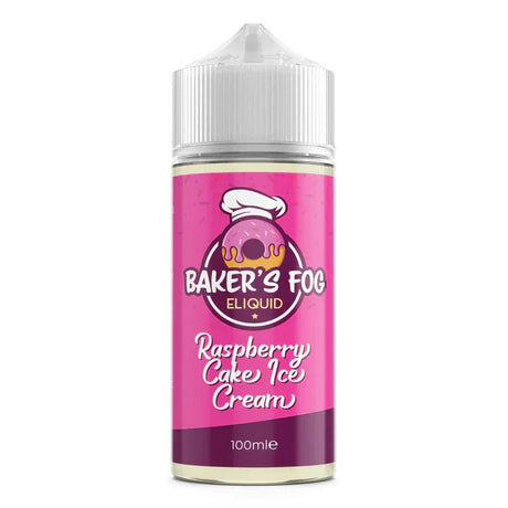 Raspberry Cake Ice Cream Baker's Fog Shortfill 100ml 0mg E-Liquid - VAPOURS CLUB