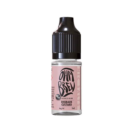 Rhubarb Custard Ohm Brew Nic Salt 50/50 E-Liquid - VAPOURS CLUB