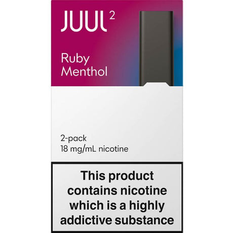 Ruby Menthol JUUL2 18mg Pods - VAPOURS CLUB