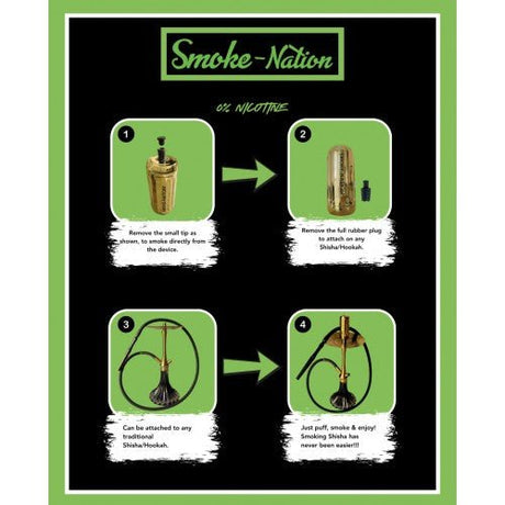 Smoke Nation E-Shisha Hookah Head | Tropical Mojito | 30,000 Puffs | 0% Nicotine - VAPOURS CLUB