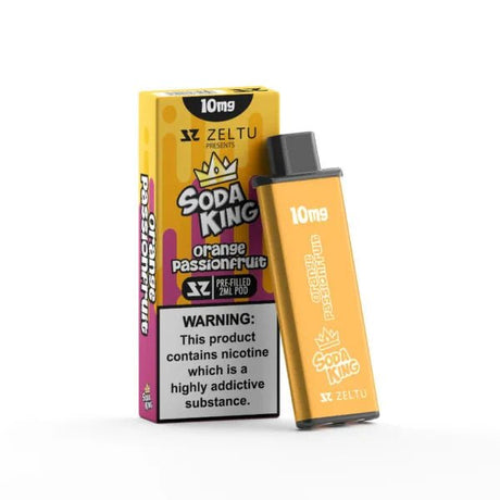 Soda King – Orange & Passionfruit Prefilled Zeltu X3 Pod - VAPOURS CLUB