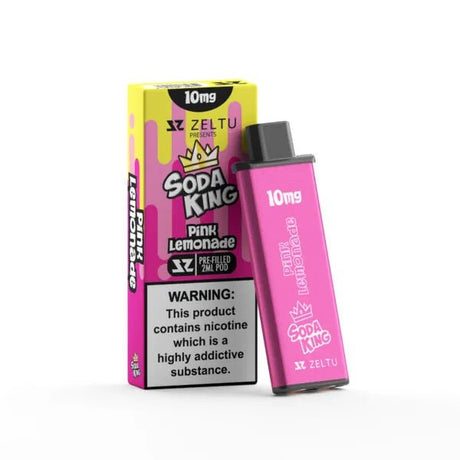 Soda King – Pink Lemonade Prefilled Zeltu X3 Pod - VAPOURS CLUB