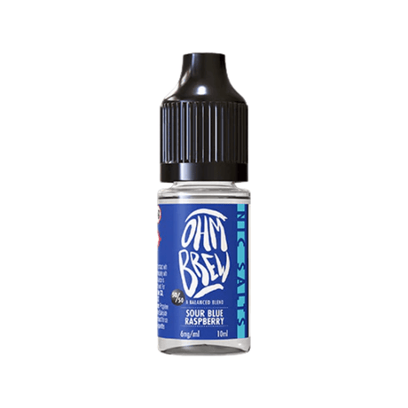 Sour Blue Raspberry Ohm Brew Nic Salt 50/50 E-Liquid - VAPOURS CLUB