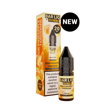 Sour Pineapple Tangerine BAR LIQ Zeus Juice Nic Salts E-Liquid - VAPOURS CLUB