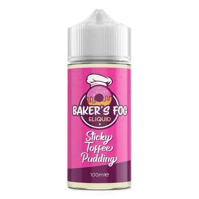 Sticky Toffee Pudding Baker's Fog Shortfill 100ml 0mg E-Liquid - VAPOURS CLUB