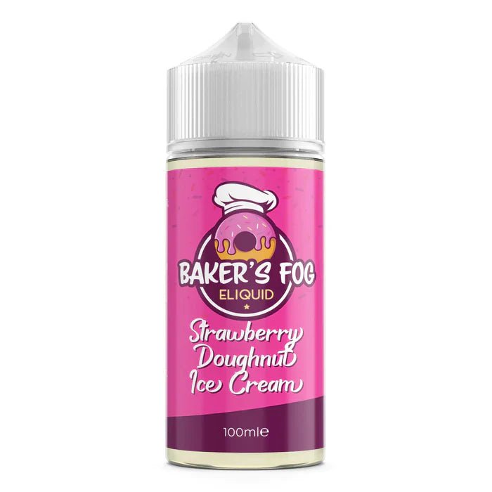 Strawberry Doughnut Ice Cream Baker's Fog Shortfill 100ml 0mg E-Liquid - VAPOURS CLUB